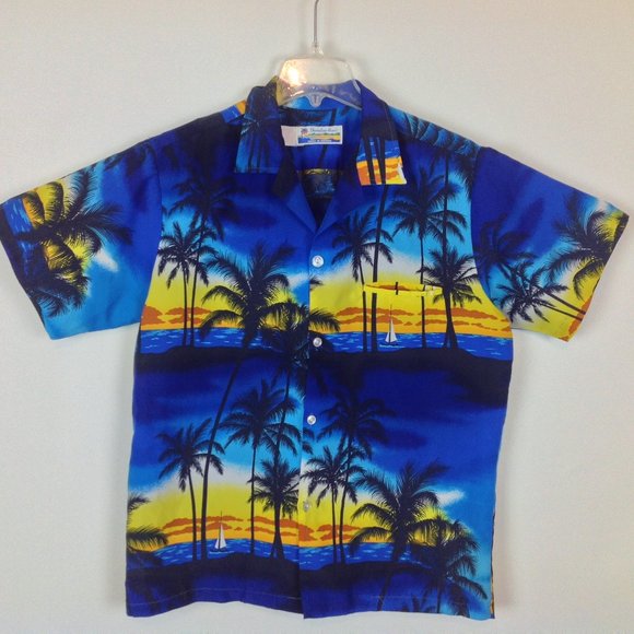 Vintage Shoreline Hawaii Camp Shirt Mens Medium - Picture 1 of 7